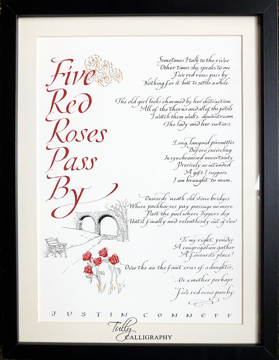 FIVE RED ROSES